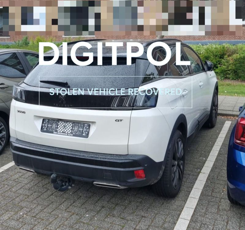 Stolen Peugeot 3008 Recovered in Rotterdam